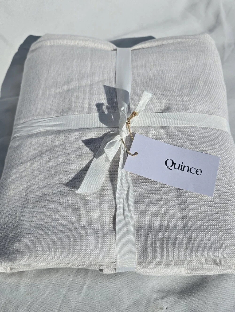 Quince 48x84 Heavyweight European Linen FILTERING Cloud Curtain 48